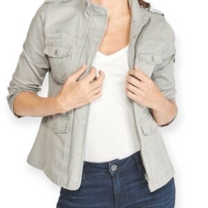 Kensie Light Gray Utility Jacket